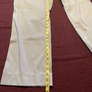 Louis Castel Men's Golf Stripe Pants Size 90 Light Blue White Stripes